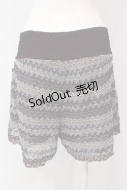 画像4: Ozz oneste / 透かし編みショートパンツ  パープル O-25-04-29-084-OO-PA-IG-OS