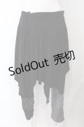 ALGONQUINS / バイカラーイレギュラーカットパンツ  ブラック×グレー系 O-25-04-29-085-AL-PA-IG-OS