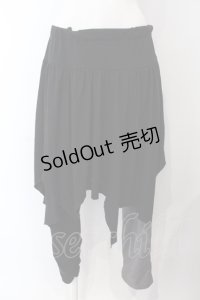 ALGONQUINS / バイカラーイレギュラーカットパンツ  ブラック×グレー系 O-25-04-29-085-AL-PA-IG-OS