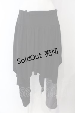 画像1: ALGONQUINS / バイカラーイレギュラーカットパンツ  ブラック×グレー系 O-25-04-29-085-AL-PA-IG-OS