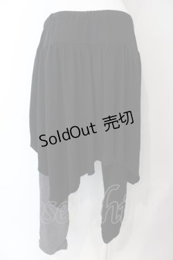 画像3: ALGONQUINS / バイカラーイレギュラーカットパンツ  ブラック×グレー系 O-25-04-29-085-AL-PA-IG-OS