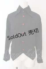 PUTUMAYO / レースアップ燕尾ブラウス  ブラック×レッド O-25-04-29-087-PT-BL-IG-OS