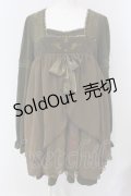 Ozz oneste / スクエアネックバタフライワンピース  グリーン O-25-04-29-089-OO-OP-IG-OS