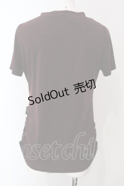 画像3: Ozz Croce / 転写VネックTシャツ  ワイン O-25-04-29-091-OO-TS-IG-OS