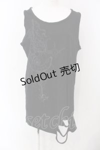 Ozz Croce / クロスプリントダメージタンク  ブラック O-25-04-29-093-OO-TO-IG-OS