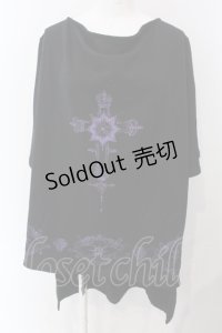 SEX POT ReVeNGe / クロスビックトップス  ブラック×パープル O-25-04-29-096-SP-TO-IG-OS