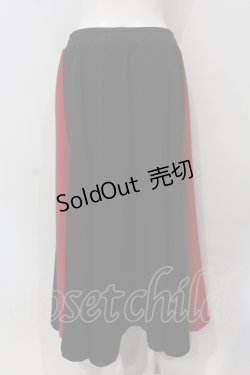 画像3: Qutie Frash / 和柄プリーツフレアスカート  レッド×ブラック O-25-04-29-016-QU-SK-OW-OS