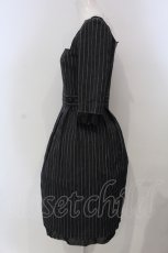画像3: 【SALE】Jane Marple / スクエアステッチカラーストライプワンピース M クロ O-25-04-29-002-JM-OP-IG-ZT464 (3)