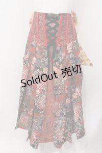 Qutie Frash / リボン袴コルセット  レッド O-25-04-29-017-QU-SK-OW-OS