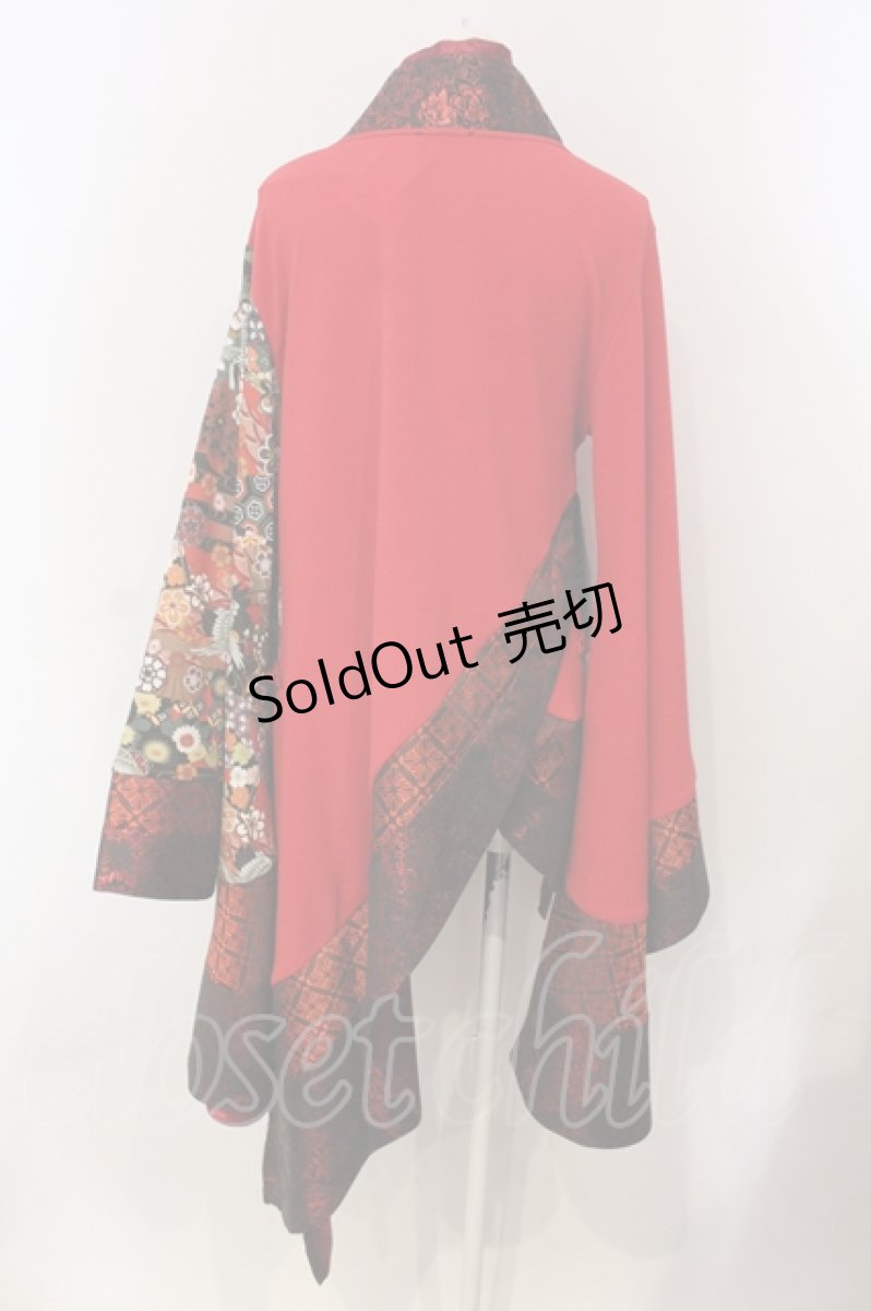 画像4: Qutie Frash / 着物カーデ  レッド O-25-04-29-019-QU-TO-OW-OS (4)