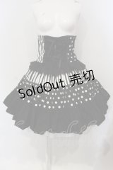ACDC RAG / ドットハイウエウトスカート  ブラック×ホワイト O-25-04-29-021-PU-SK-IG-OS