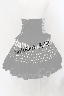 画像4: ACDC RAG / ドットハイウエウトスカート  ブラック×ホワイト O-25-04-29-021-PU-SK-IG-OS