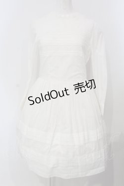 画像1: Jane Marple / タックワンピース m ホワイト O-25-04-29-003-JM-OP-IG-OS