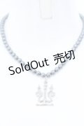 Moi-meme-Moitie / パール燭台ネックレス  シルバー×ブラックパール O-25-04-30-001-MO-AC-IG-OS