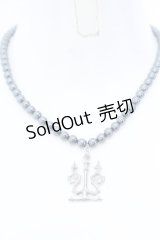 Moi-meme-Moitie / パール燭台ネックレス  シルバー×ブラックパール O-25-04-30-001-MO-AC-IG-OS