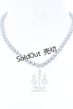 画像1: Moi-meme-Moitie / パール燭台ネックレス  シルバー×ブラックパール O-25-04-30-001-MO-AC-IG-OS