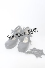 metamorphose / クロスストラップヒールシューズ S クロ O-25-04-30-036-ME-SH-IG-ZT-K003