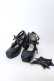 画像1: metamorphose / クロスストラップヒールシューズ S クロ O-25-04-30-036-ME-SH-IG-OS (1)