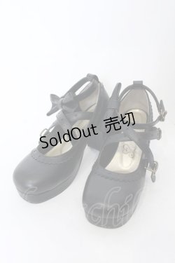 画像2: metamorphose / クロスストラップヒールシューズ S クロ O-25-04-30-036-ME-SH-IG-ZT-K003