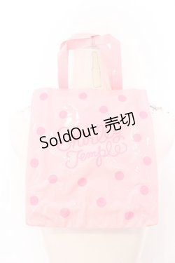 画像1: Shirley Temple / ぬりえが飾れる水玉ビニールバッグ  ピンク O-25-04-30-006-ET-ZA-OW-OS