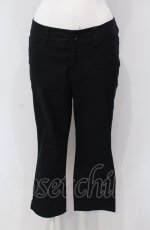 画像1: 【SALE】INGEBORG / 格子ステッチデニムパンツ 7 クロ O-25-04-30-1001-LO-PA-IG-ZT318 (1)