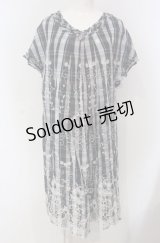 INGEBORG / 刺繍チェックワンピース インナータンクセット  ブルー系 O-25-04-30-1030-LO-OP-IG-OS