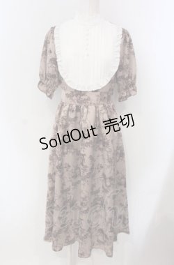 画像1: m petit by misako / AM*トワルドジュイワンピース S ピンク×シロ O-25-04-30-1032-LO-OP-IG-ZS