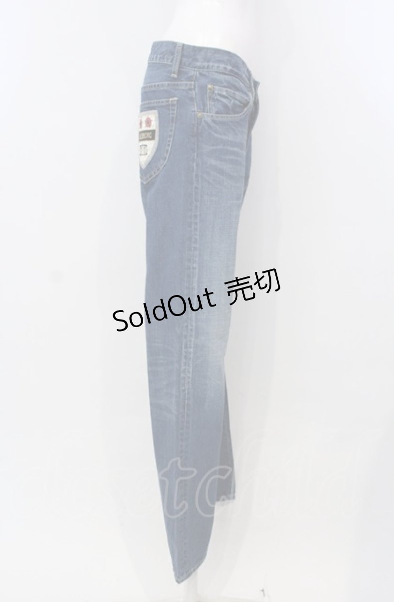 画像2: 【SALE】INGEBORG / バックワッペンデニムパンツ 9 インディゴ O-25-04-30-1004-LO-PA-IG-ZT365 (2)