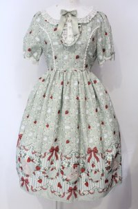 axes femme kawaii / ベリーフィールズワンピース  ミント O-25-04-30-1033-AX-OP-IG-OS