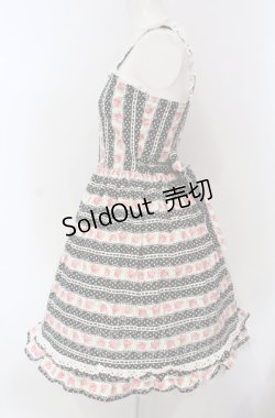画像3: Shirley Temple / ドットいちごボーダーサンドレス 150ｃｍ クロ O-25-04-30-1036-ET-OP-OW-OS