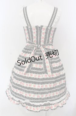画像4: Shirley Temple / ドットいちごボーダーサンドレス 150ｃｍ クロ O-25-04-30-1036-ET-OP-OW-OS