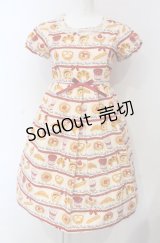 Shirley Temple / ベーカリーワンピース 160ｃｍ アイボリー〜まだらにアカ O-25-04-30-1040-ET-OP-OW-OS