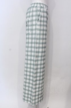 画像2: PINK HOUSE / little sunny bite hand drawing checker pants  ミント×シロ O-25-04-30-1005-LO-PA-IG-OS