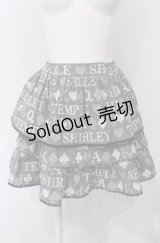 Shirley Temple / トランプジャガードスカート 160ｃｍ グレー O-25-04-30-1044-ET-SK-OW-OS