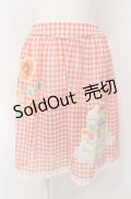 Jane Marple / ケーキコラージュスカート M アカ O-25-04-30-1046-JM-SK-OW-OS