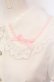 画像2: axes femme kawaii / 梯子レース半袖ブラウス M シロ×ピンク O-25-04-30-1048-AX-BL-OW-OS (2)