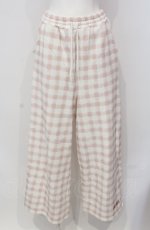 画像1: 【SALE】PINK HOUSE / little sunny bite hand drawing checker pants  ピンク×シロ O-25-04-30-1006-LO-PA-IG-ZT367 (1)