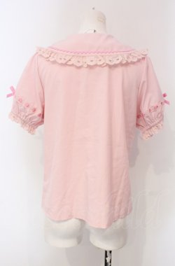 画像4: axes femme kawaii / 梯子レース半袖ブラウス M ピンク O-25-04-30-1049-AX-BL-OW-OS
