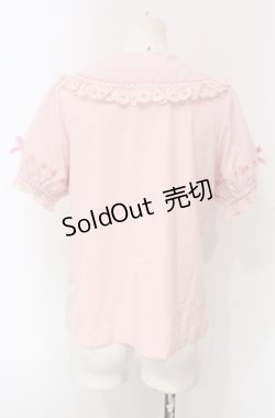 画像4: axes femme kawaii / 梯子レース半袖ブラウス M ピンク O-25-04-30-1049-AX-BL-OW-OS