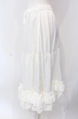 画像2: axes femme kawaii / ミディフリルペチスカート M シロ O-25-04-30-1050-AX-SK-OW-OS