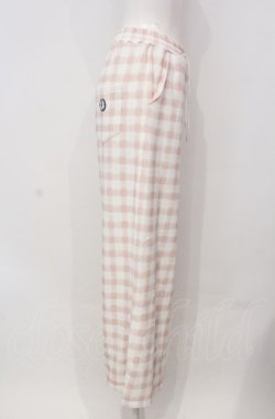 画像2: PINK HOUSE / little sunny bite hand drawing checker pants  ピンク×シロ O-25-04-30-1006-LO-PA-IG-OS
