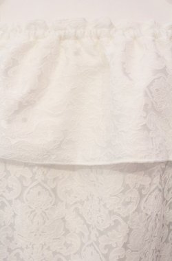 画像2: Lovely Tency / ジャガードオフショルブラウス S シロ O-25-04-30-1054-LO-BL-OW-OS
