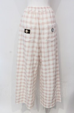画像3: PINK HOUSE / little sunny bite hand drawing checker pants  ピンク×シロ O-25-04-30-1006-LO-PA-IG-OS