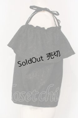 画像3: Lovely Tency / ジャガードオフショルブラウス S クロ O-25-04-30-1055-LO-BL-OW-OS