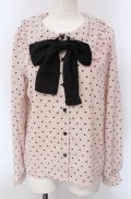 majoretty / MRハートドットブラウス S ピンク O-25-04-30-1057-LO-BL-OW-OS