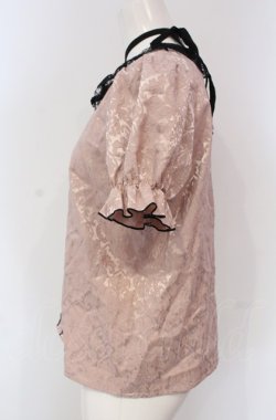画像3: majoretty / レースパフスリーブプルオーバー M ピンク O-25-04-30-1060-LO-BL-OW-OS