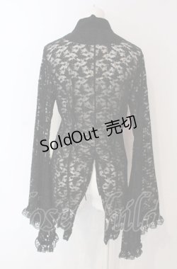 画像4: gouk / 総レース着物袖カーディガン  ブラック O-25-04-30-1063-GO-TO-IG-OS