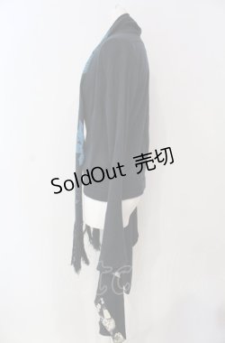 画像2: gouk / ストール付き着物袖ボレロ  ネイビー O-25-04-30-1064-GO-TO-IG-OS