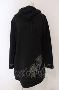 gouk / 裏起毛ロングパーカー  ブラック O-25-04-30-1065-GO-TO-IG-OS