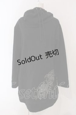 画像1: gouk / 裏起毛ロングパーカー  ブラック O-25-04-30-1065-GO-TO-IG-ZT338